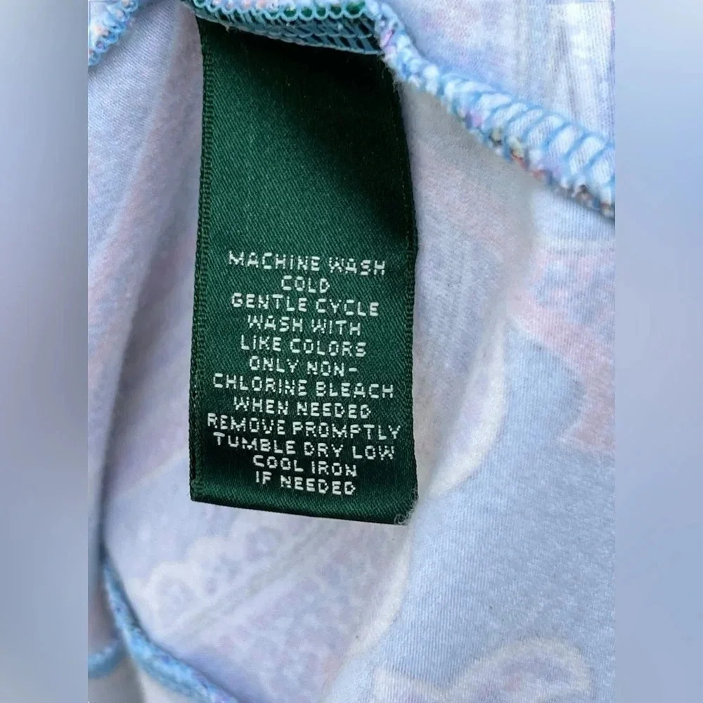 Lauren Ralph lauren blue paisley pattern sleeveless midi dress Size‎ Large - Picture 2 of 7